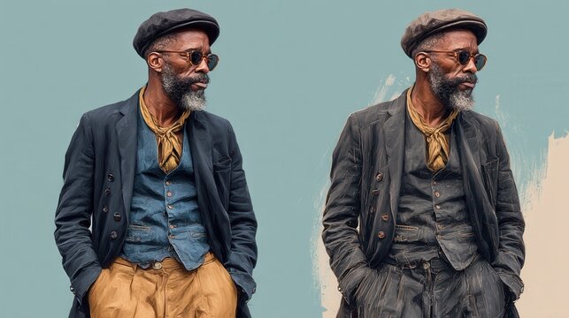 same man in different style clothes no logos no brands ar 169