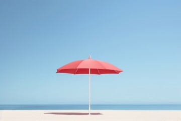 Beach umbrella outdoors nature ocean.