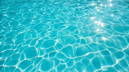 Serene Turquoise Water with Sun Reflections Creating Mesmerizing Patterns for Relaxation and Summer Vibes Backdrop