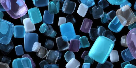 Abstract geometric shapes in vibrant colors (1)