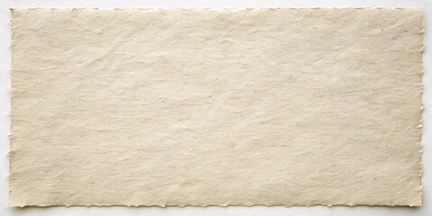 Textured beige paper with deckled edges Background