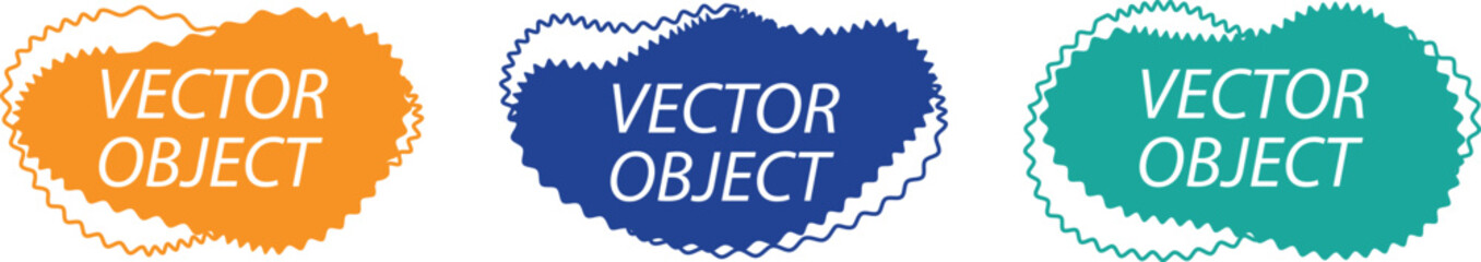 Set of Modern Zigzag Graphic Frames – Abstract Line Art Shapes for Stylish Typography Backgrounds