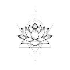 Fototapeta premium Detailed floral drawing black and white flower illustration botanical art nature inspired design element vector 1