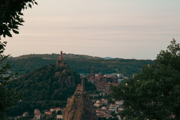 Vue du Puy-en-Velay en Haute-Loire