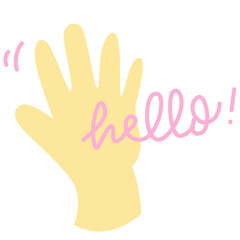 Cute Pastel Hand Drawn Social Media Sticker Vector