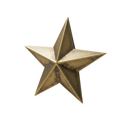 Obraz premium 3d star isolated on transparent background
