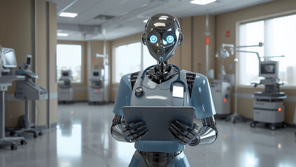 Ai medical professional in a hospital