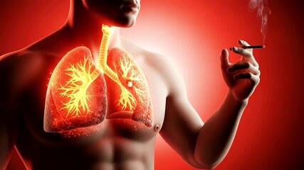 Smoking's Impact:  Lungs Under Siege, A 3D Medical Animation