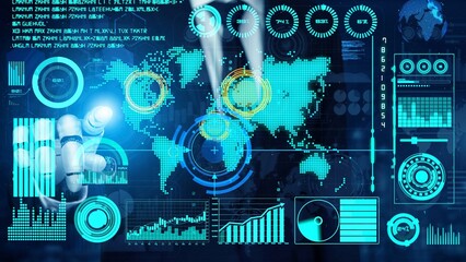 AI enhances network connection visualization with real-time digital analytics, virtual assistant tools, and artificial intelligence for global communication insights. Thunk