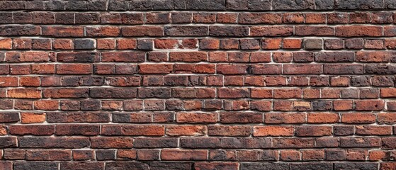 Naklejka premium The textured brick wall showcasing rustic character and charm in architecture.