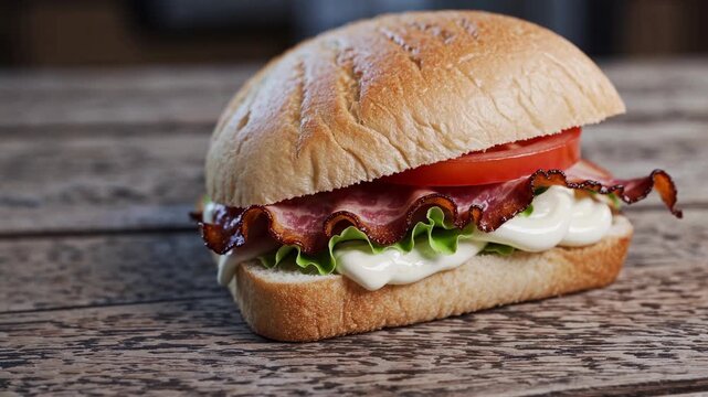 Classic BLT Sandwich on Toasted Bread
