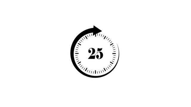 minimalist clock icon symbolizing time management and deadlines. The design is clean and simple, making it ideal for various applications, especially in business settings.