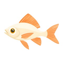 A stylized illustration of a fish.
