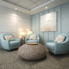 Light and airy waiting room