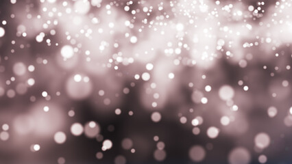 particles abstract background with shining Floating Dust Particles Flare Bokeh star on Black Background. Futuristic glittering in space	