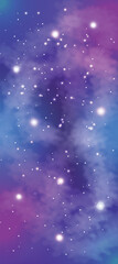 Space background with realistic nebula  © 3d illustration