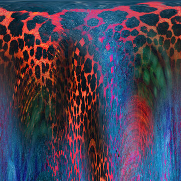 Colorful fashion print leopard designs.Fabric fashion pattern.Wave textile print design,illustration.Fractal colorful pattern.Print pattern illustration.New season fabric print.Textile fashion pattern