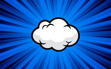 Blank comic abstract background. Vector illustration.