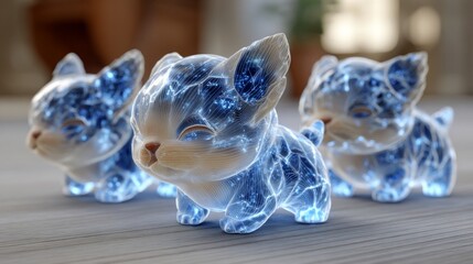 Glowing virtual pets as NFT digital assets