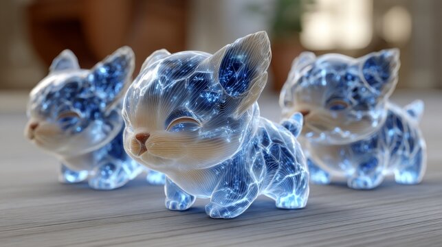 Glowing virtual pets as NFT digital assets