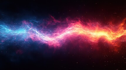 Obraz premium Abstract energy flows of fire and ice