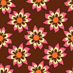 Beautiful ditsy floral pattern with cute abstract flowers Digital Dupatta Design and pattern
