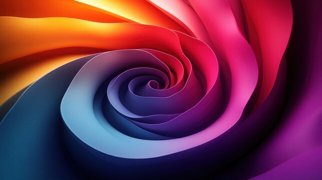 Abstract swirling vibrant colors (2)