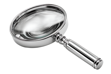 Magnifying glasses, isolated on a transparent background.