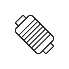 Thread spool icon in outline style

