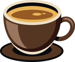 Adobe Illustrator Artwork Cup of coffee latte isolated on white backgroud with clipping path
