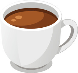 Adobe Illustrator Artwork Cup of coffee latte isolated on white backgroud with clipping path

