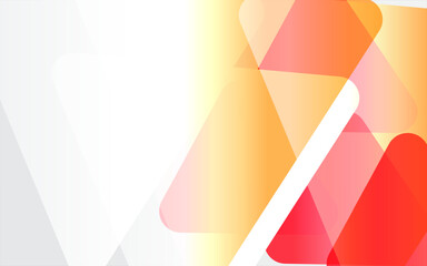 PrintWhite abstract background with colorful triangle shape. Minimal geometric. Modern graphic design. Suit for cover, header, banner, brochure, presentation, flyer, websit