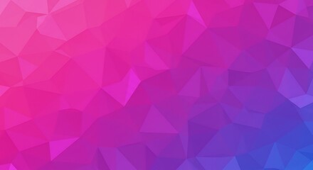 Obraz premium Vibrant Low Poly Background with Pink and Blue Gradient