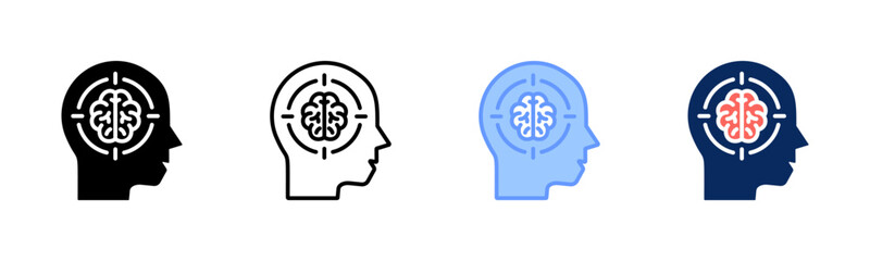 Focus Drive icon set multiple style collection