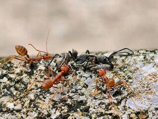 ant on the ground
