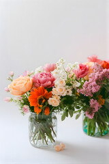 Naklejka premium pink and white flowers