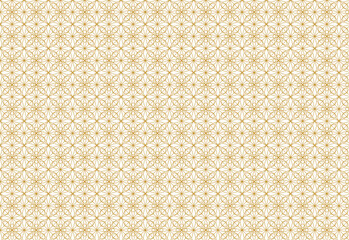 A seamless gold geometric diamond cut line pattern with an elegant Arabic vector background. Ideal for modern, luxurious, and Islamic designs or batik typical Indonesian cloth patterns