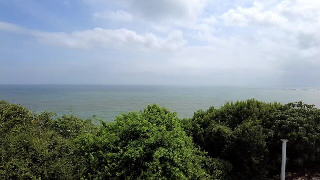 A seascape from the Japanese Peace Pagoda in Rumassala, Sri Lanka