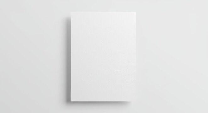 A4 paper with shadow isolated background