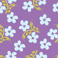 Beautiful ditsy floral pattern with cute abstract flowers Digital Dupatta Design and pattern
