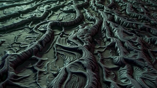 Pulsing Organic Alien Ground Formation