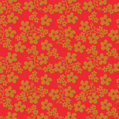 Seamless flowers pattern. Hand draw abstract pattern
