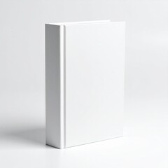 Naklejka premium High-quality hardcover book mockup on pure white background, great for publishing, cover design, and branding.