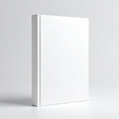 Fototapeta premium High-quality hardcover book mockup on pure white background, great for publishing, cover design, and branding.