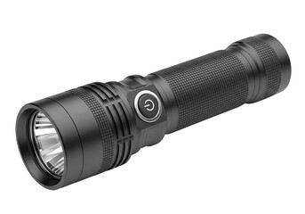 Buy the best led flashlight for camping hiking and emergency situations tactical flashlight high lumens isolated on transparent background