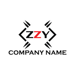ZZY letter logo, ZZY letter logo design, ZZY monogram logo, ZZY corporate logo, ZZY creative logo
