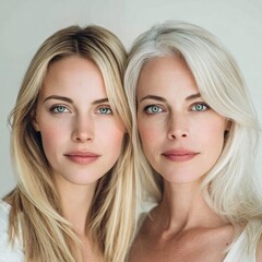 Fototapeta premium Close-up Portrait of a Blonde Woman