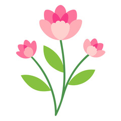 pink flower vector