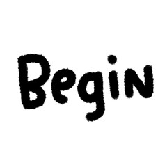 begin cute handwriting clipart with kawaii doodle style, hand drawn font, childlike sketches, cartoon outline, funny lettering, adorable handwritten elements for kids and creative designs