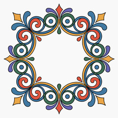 hires and vector at my page frame colorful editable vector hires for gold classic shape Artwork
